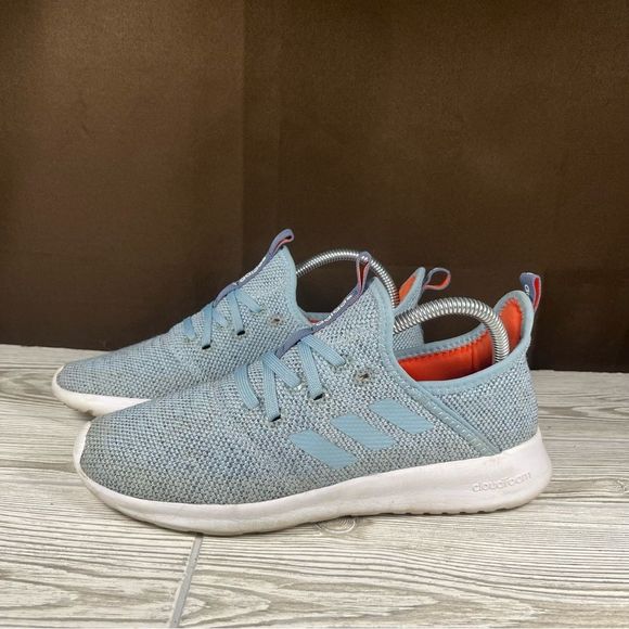 Adidas Cloudfoam Pure Blue Running Shoes Sneaker Womens 7.5 - Picture 3 of 8